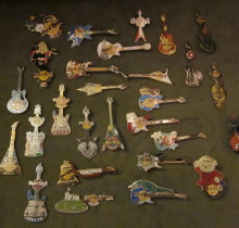 My collection of Hard Rock Guitar Pins