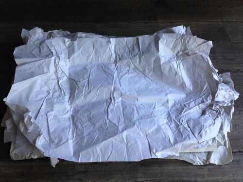 Flatten your paper to make sure nothing gets thrown out accidentally. 