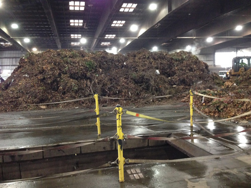 The compost pile. Can you see the steam?