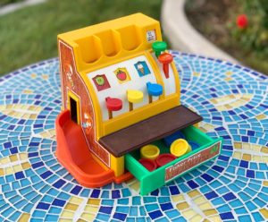 Fisher Price Cash Register Toy from the early 1980s