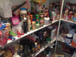 A view before the pantry organization, view one
