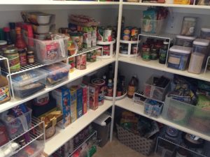 A view of after the pantry organization, view one